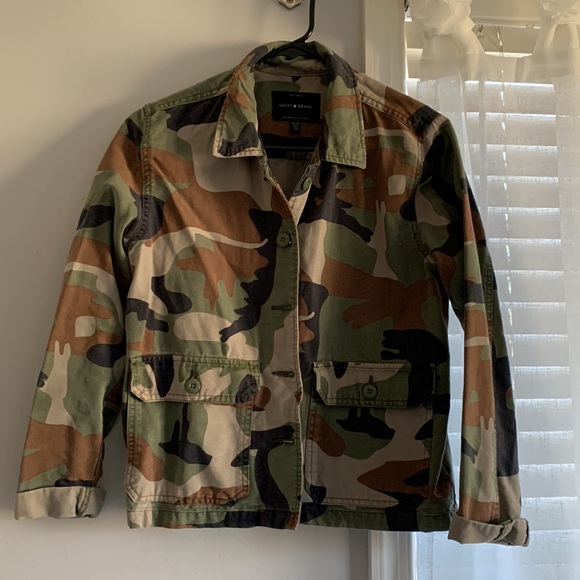 Lucky Brand camouflage Utility jacket size XS - Picture 3 of 5